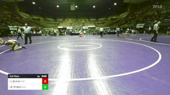 159 lbs 3rd Place - Isaac Quiroz, Independence vs Beau Priest, Bakersfield