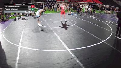 126 lbs Quarters - Tyler VanBebber, California vs Lane Monroe, Utah