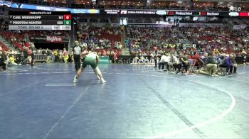 1A-150 lbs Cons. Round 3 - Cael Weisskopf, HLV, Victor vs Preston Hunter, Beckman Catholic