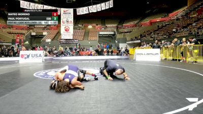 Cadet Boys Lower - 120 lbs Champ. Round 2 - Mateo Moreno vs Paul Portugal, Elk Grove Wrestling Academy