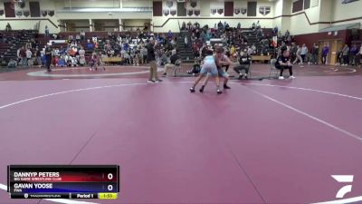 16U-7 lbs Round 1 - Dannyp Peters, Big Game Wrestling Club vs Gavan Yoose, FWA