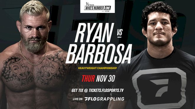 Gordon Ryan vs Lucas 'Hulk' Barbosa To Headline Tezos WNO 21 On Nov. 30