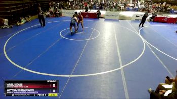 155 lbs Round 2 - Areli Solis, Wasco Wrestling Club vs Alyssa Rubalcado, Lion Of Judah Wrestling Academy