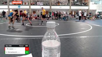 123-135 lbs Cons. Round 1 - Miguel Lopez, Wheeling High School vs Christian Petrashevich, Munster