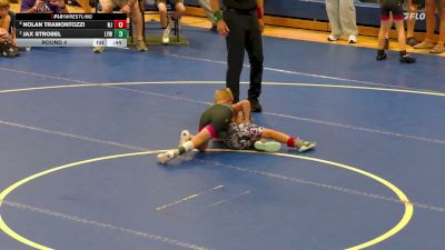 56/60 Round 4 - Jax Strobel, Leroy Youth Wrestling vs Nolan Tramontozzi, NJ
