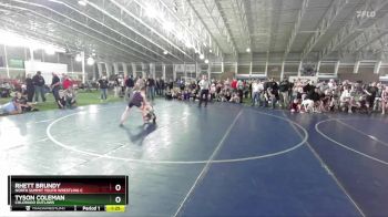 100 lbs Cons. Round 2 - Rhett Brundy, North Summit Youth Wrestling C vs Tyson Coleman, Colorado Outlaws