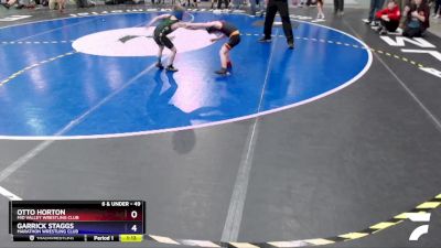 49 lbs Final - Otto Horton, Mid Valley Wrestling Club vs Garrick Staggs, Marathon Wrestling Club