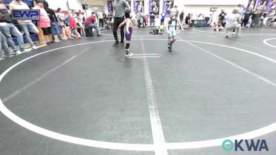 46 lbs Round Of 16 - Asher Cline, Comanche Takedown Club vs Michael Fabela, Chickasha Youth Wrestling