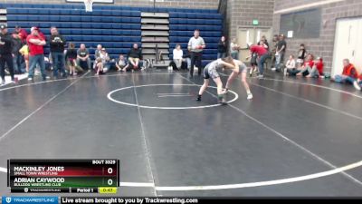 80 lbs Cons. Semi - Mackinley Jones, Small Town Wrestling vs Adrian Caywood, Bulldog Wrestling Club