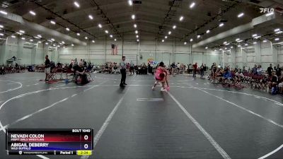 120 lbs Round 3 - Nevaeh Colon, Misfit Girls Wrestling vs Abigail DeBerry, Wild Buffalo