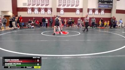 81-88 lbs Round 4 - Xander McCrae, Center Grove WC vs Noah Hudson, Terre Haute Northside WC