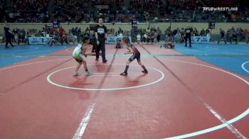 50 lbs Quarterfinal - Bailey Derryberry, Carl Albert Little League vs Alexandra Garcia, Blaine County Grapplers