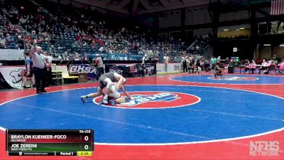 7A-215 lbs Cons. Round 3 - Joe Zereini, West Forsyth vs Braylon Kuenker-Foco, Hillgrove