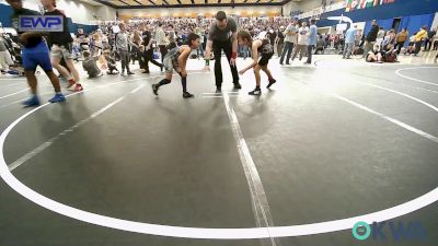 70 lbs Consi Of 8 #2 - Jaxson Williams, Tecumseh Youth Wrestling vs Lorenzo Hernandez, Lone Grove Takedown Club