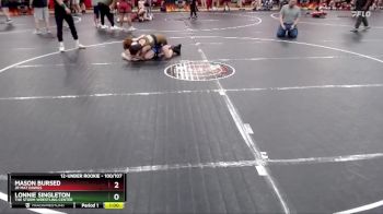 100/107 Round 1 - Mason Bursed, Jr Mat Dawgs vs Lonnie Singleton, The Storm Wrestling Center