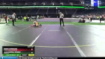 Girls - 125 lbs 7th Place Match - Emma Donovan, Forest Hills Eastern HS vs Alexandria Sparks, Utica HS