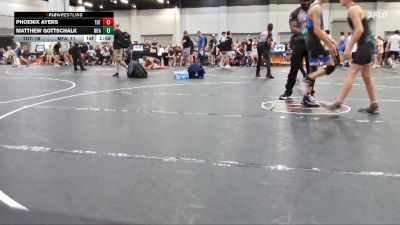 120 lbs Round 3 (6 Team) - Matthew Gottschalk, MF Army vs Phoenix Ayers, The Dream Team