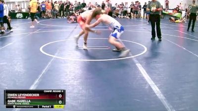 119 lbs Champ. Round 3 - Gabe Marella, North Boone Vikings vs Owen Leyendecker, Michigan Premier