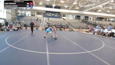 132 lbs Cain Crosson, Iowa Red vs Jameson Priebe, Minnesota Red