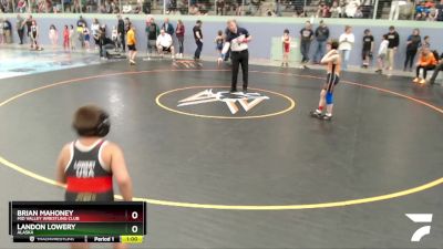 84 lbs Round 1 - Landon Lowery, Alaska vs Brian Mahoney, Mid Valley Wrestling Club