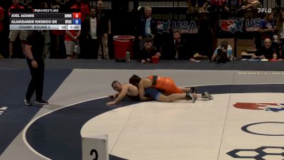 77 Finals kg Champ. Round 3 - Joel Adams, Beaver Dam Wrestling Regional Training Center vs Aliaksandr Kikiniou Sr, Nyac