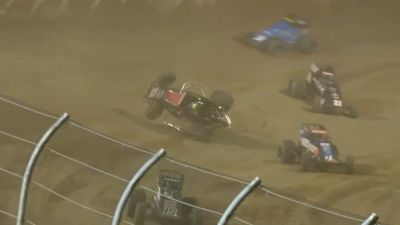 Thomas Meseraull Crashes In Lead Battle At USAC Fall Nationals