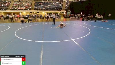 5th - 6th grade - 63 Cons. Semis - Beckham Walztoni, DC Elite Wrestling vs Camden Louvan, Moen Wrestling Academy