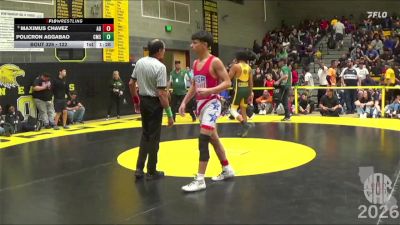 122 lbs Champ. Round 2 - Maximus Chavez, Alpha Dawg vs Policron Aggabao, Chilton Middle School