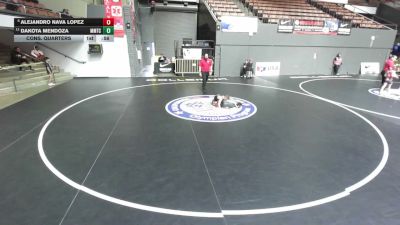 49 lbs Cons. Quarters - Alejandro Nava Lopez vs Dakota Mendoza, MTC - MANTANONA TRAINING CENTER
