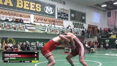 190 lbs Cons. Round 2 - Chad Griffith, Northwest (Canal Fulton) vs Luke Erwin, Genoa