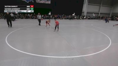 74 lbs Cons. Rd Of 16 - Sutton Hawley, Keystone Kids Wrestling Club vs Hayden Altermatt, MN Elite Wrestling Club