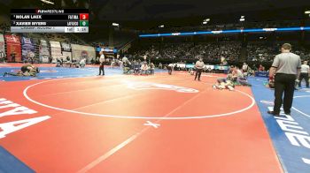 132 Class 1 lbs Champ. Round 1 - Nolan Laux, Fatima vs Xavier Myers, Lafayette County