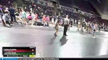 58 lbs Round 3 (4 Team) - Letica Flores, CO All Star vs Jasmine Buck, Arizona Girls Wrestling