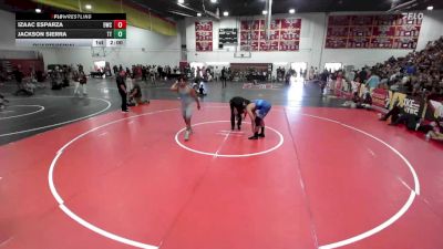 190 lbs Quarterfinal - Jackson Sierra, Team Thunder vs Izaac Esparza, 951 Wrestling Club