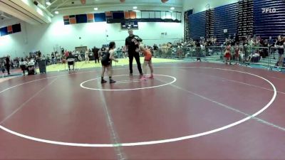 87-102 lbs Round 1 - Maeve Dunn, Cavalier Wrestling Club vs Cataleya Erazo, Powhatan Youth Wrestling Club