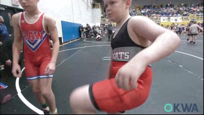 110 lbs Consolation - Liam Spencer, Ponca City Wildcat Wrestling vs Bubba Siegel, Raw Wrestling Club