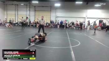 120 lbs Round 3 (8 Team) - Nicholas Aguilar, FL Scorpions vs Solomon Johns, Steller Trained Nihl