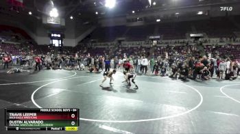 84 lbs Quarterfinal - Dustin Alvarado, Pomona Wrestling Club Colorado vs Travis Leeper, Bald Eagle Wrestling