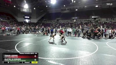 84 lbs Quarterfinal - Dustin Alvarado, Pomona Wrestling Club Colorado vs Travis Leeper, Bald Eagle Wrestling