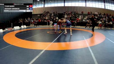 70kg Quarterfinal - Tyler Barry, Guelph Wrestling Club vs Zachary Ortencio, London-Western Wrestling Club