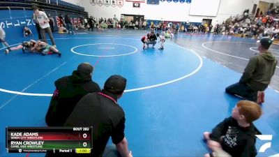 35-37 lbs Round 5 - Kade Adams, Windy City Wrestlers vs Ryan Crowley, Camel Kids Wrestling