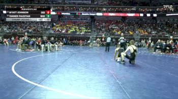 2A-132 lbs Champ. Round 1 - Wyatt Johnson, Cherokee, Washington vs Tanner Paustian, Woodward-Granger