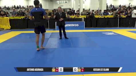 Keegan Lee Glann vs Antonio Aguinaga 2025 World IBJJF Jiu-Jitsu No-Gi Championship