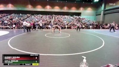 155 lbs Semifinal - Audrey Segura, Redwood -Visalia vs Kayla Zeidler, Casa Grande