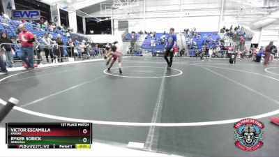 58 lbs 1st Place Match - Victor Escamilla, Kansas vs Ryker Sorick, Nebraska