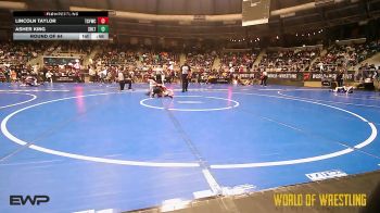 58 lbs Round Of 64 - Lincoln Taylor, Techfall Wrestling Club vs Asher King, Sebolt Wrestling Academy
