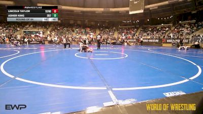 58 lbs Round Of 64 - Lincoln Taylor, Techfall Wrestling Club vs Asher King, Sebolt Wrestling Academy