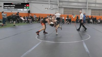 110 lbs Finals (2 Team) - Bennett Walsh, Firebird Elite vs Anze Williams, Meridian Maniacs