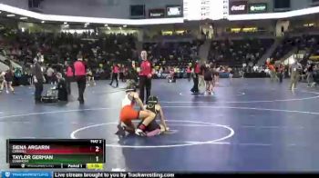 100 lbs Champ. Round 1 - Taylor German, Starmont vs Siena Argarin, Carroll