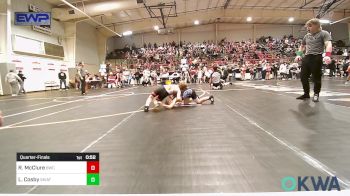 67 lbs Quarterfinal - Riley McClure, Berryhill Wrestling Club vs Logan Cosby, Skiatook Youth Wrestling